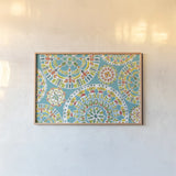 Tropical Oasis VIII by Daphne Brissonnet. shown as a paper print in a natural frame. Available as a archival giclee rolled canvas, fine art paper, or poster print. SKU 34966i.