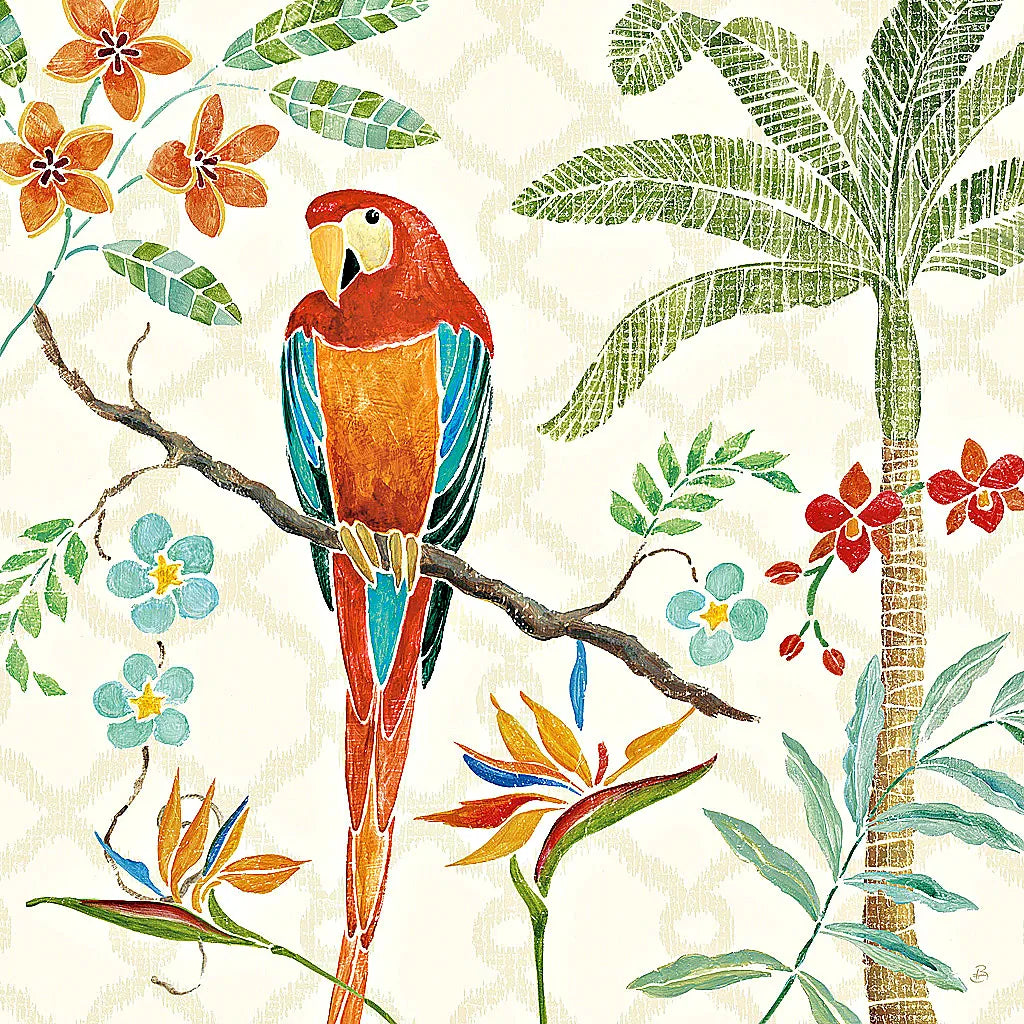 Tropical Paradise II by Daphne Brissonnet. SKU 10569a. Archival Giclee Fine art print for wall decor.