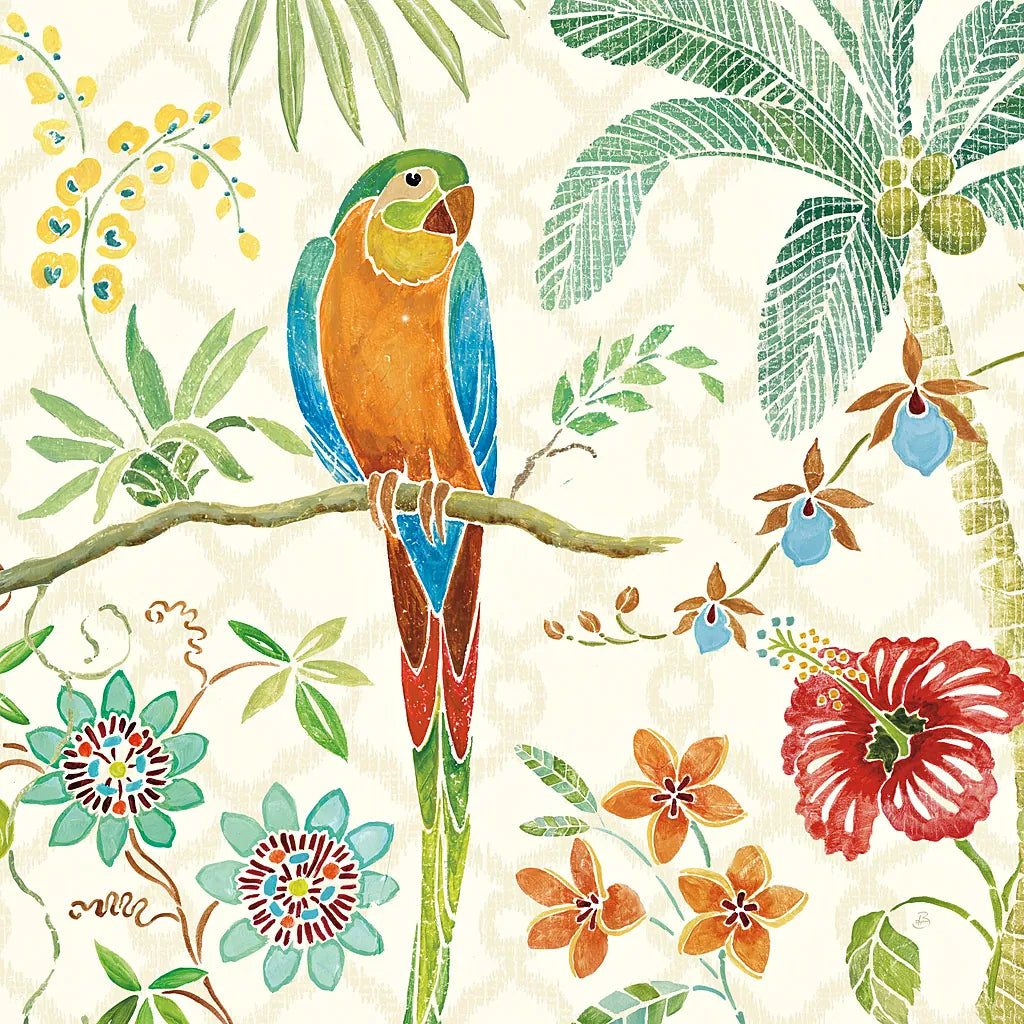 Tropical Paradise IV by Daphne Brissonnet. SKU 10925a. Archival Giclee Fine art print for wall decor.