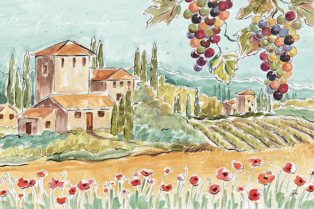Tuscan Breeze I by Daphne Brissonnet. SKU 37478i. Archival Giclee Fine art print for wall decor.