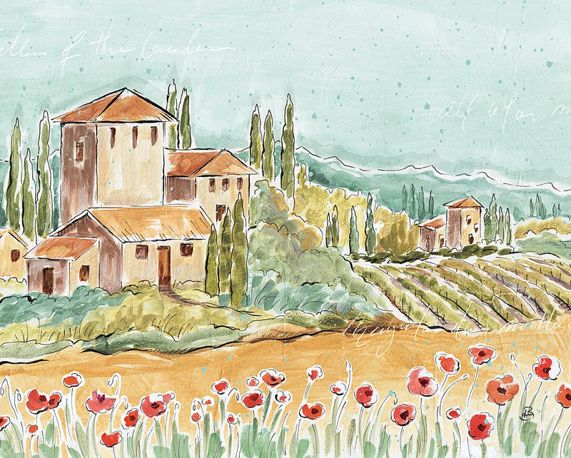 Tuscan Breeze I No Grapes by Daphne Brissonnet