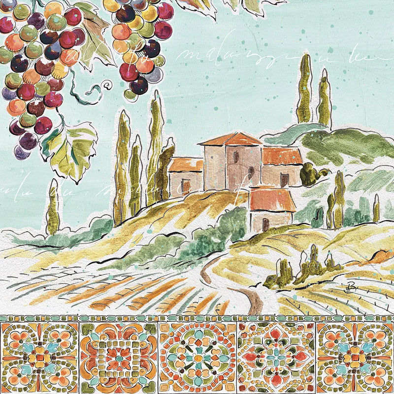 Tuscan Breeze III by Daphne Brissonnet. SKU 37480a. Archival Giclee Fine art print for wall decor.
