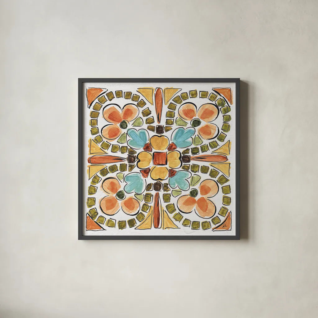 Tuscan Breeze IX by Daphne Brissonnet. Shown in a sleek black glass frame for a contemporary gallery look. Available as an archival giclee rolled canvas, fine art paper, or poster print. SKU 37486a.