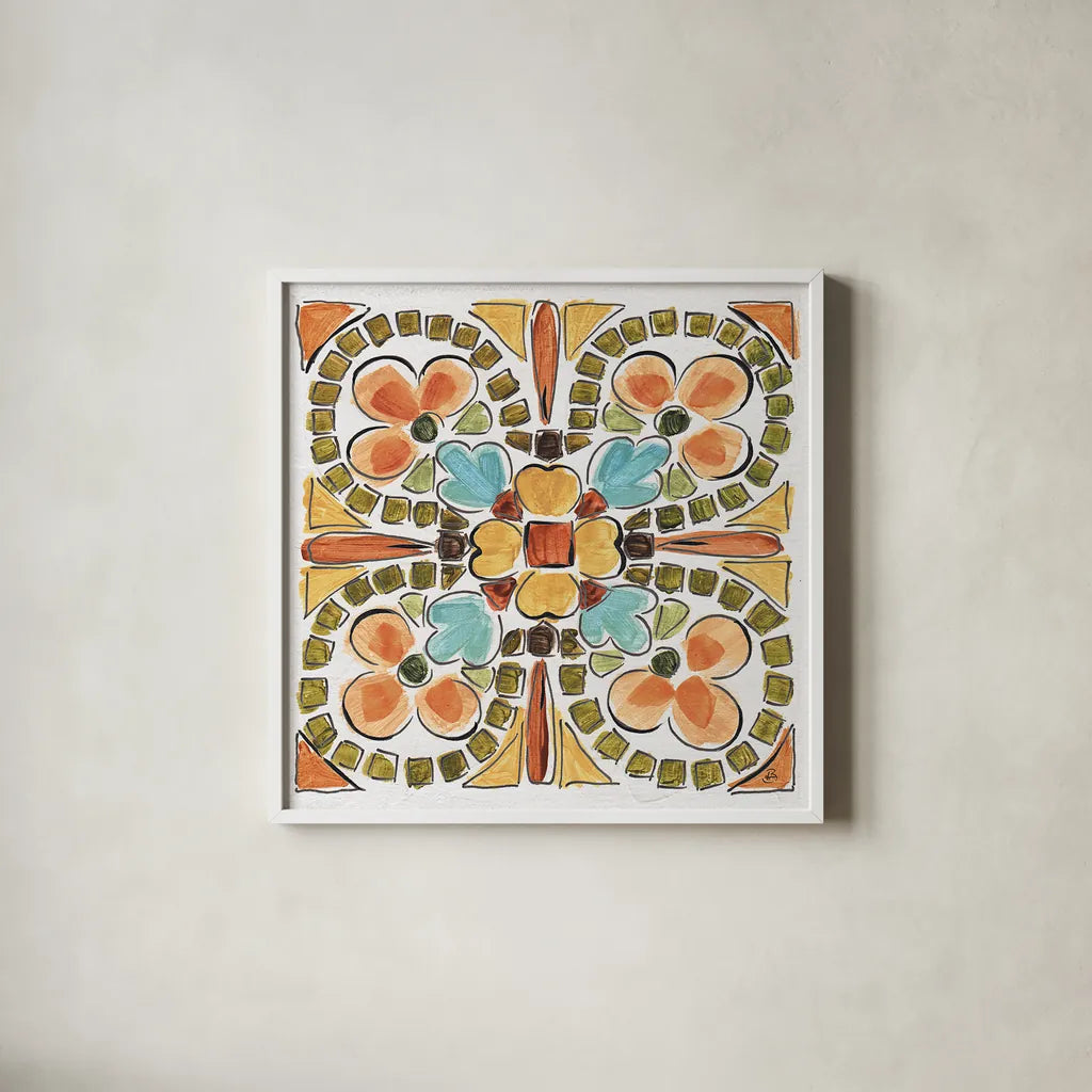 Tuscan Breeze IX by Daphne Brissonnet. Shown in a crisp white glass frame for a clean and minimalist style. Available as an archival giclee rolled canvas, fine art paper, or poster print. SKU 37486a.