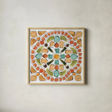 Tuscan Breeze VI by Daphne Brissonnet. Shown in a natural wood glass frame for a timeless modern aesthetic. Available as an archival giclee rolled canvas, fine art paper, or poster print. SKU 37483a.