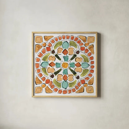 Tuscan Breeze VI by Daphne Brissonnet. Shown in a natural wood glass frame for a timeless modern aesthetic. Available as an archival giclee rolled canvas, fine art paper, or poster print. SKU 37483a.