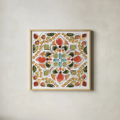 Tuscan Breeze VII by Daphne Brissonnet. Shown in a natural wood glass frame for a timeless modern aesthetic. Available as an archival giclee rolled canvas, fine art paper, or poster print. SKU 37484a.