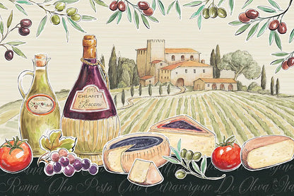 Tuscan Flavor I by Daphne Brissonnet. SKU 44007i. Archival Giclee Fine art print for wall decor.