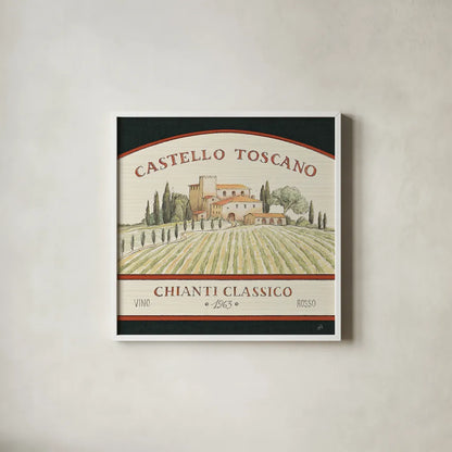 Tuscan Flavor IV by Daphne Brissonnet. Shown in a crisp white glass frame for a clean and minimalist style. Available as an archival giclee rolled canvas, fine art paper, or poster print. SKU 44010a.