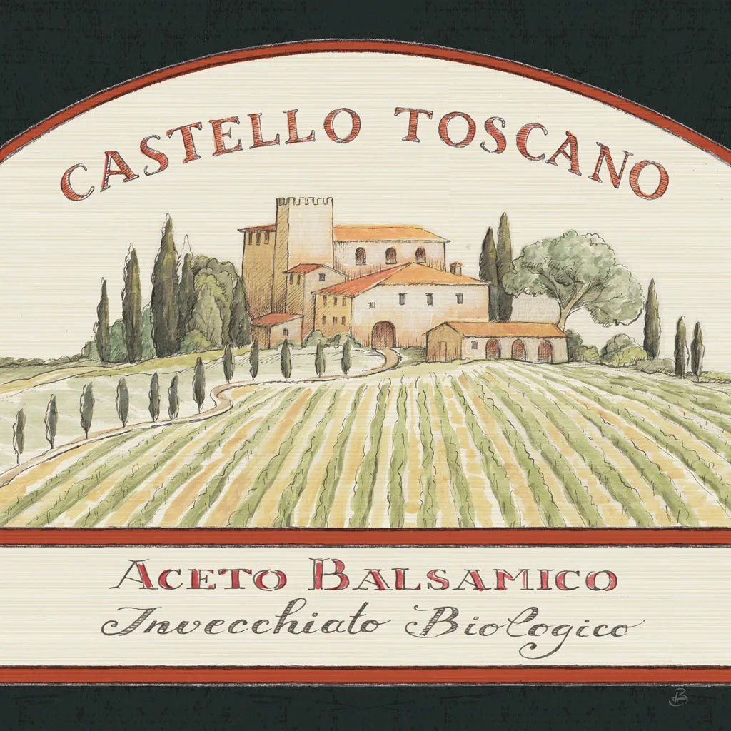 Tuscan Flavor IV Balsamic by Daphne Brissonnet. SKU 48715a. Archival Giclee Fine art print for wall decor.