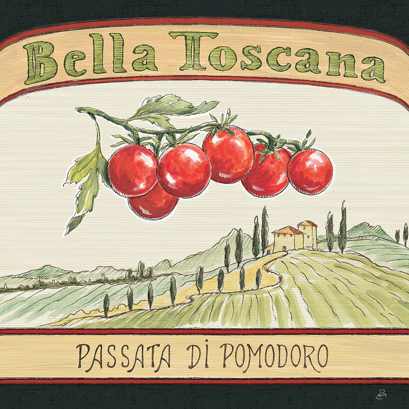 Tuscan Flavor V by Daphne Brissonnet. SKU 44011a. Archival Giclee Fine art print for wall decor.