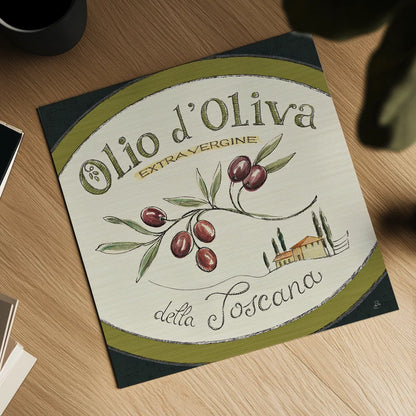 Tuscan Flavor VI by Daphne Brissonnet. Shown as a detailed flat fine art print, highlighting archival giclee quality. Available as an archival giclee rolled canvas, fine art paper, or poster print. SKU 44012a.