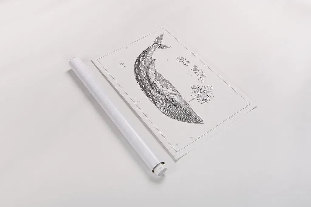 Underwater Life I by Daphne Brissonnet. shown as a rolled paper print. Available as archival giclee rolled canvas, fine art paper, or poster print. SKU 33457i.