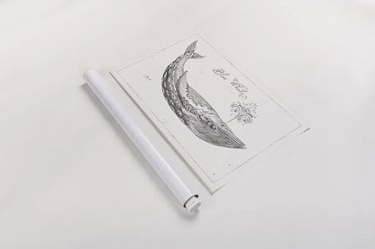 Underwater Life I by Daphne Brissonnet. shown as a rolled paper print. Available as archival giclee rolled canvas, fine art paper, or poster print. SKU 33457i.