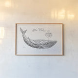 Underwater Life I by Daphne Brissonnet. shown as a paper print in a natural frame. Available as a archival giclee rolled canvas, fine art paper, or poster print. SKU 33457i.