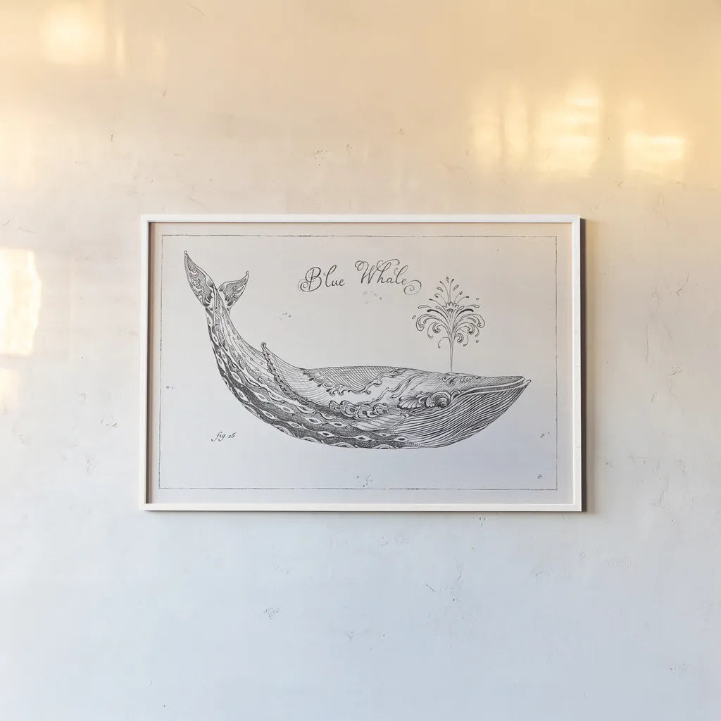 Underwater Life I by Daphne Brissonnet. shown as a paper print in a white frame. Available as a archival giclee rolled canvas, fine art paper, or poster print. SKU 33457i.