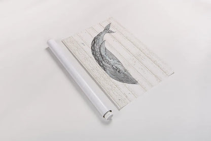 Underwater Life I Blue by Daphne Brissonnet. shown as a rolled paper print. Available as archival giclee rolled canvas, fine art paper, or poster print. SKU 36810i.