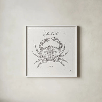 Underwater Life IV by Daphne Brissonnet. Shown in a crisp white glass frame for a clean and minimalist style. Available as an archival giclee rolled canvas, fine art paper, or poster print. SKU 33460a.