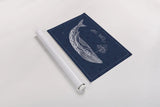 Underwater Life IX by Daphne Brissonnet. shown as a rolled paper print. Available as archival giclee rolled canvas, fine art paper, or poster print. SKU 33465i.