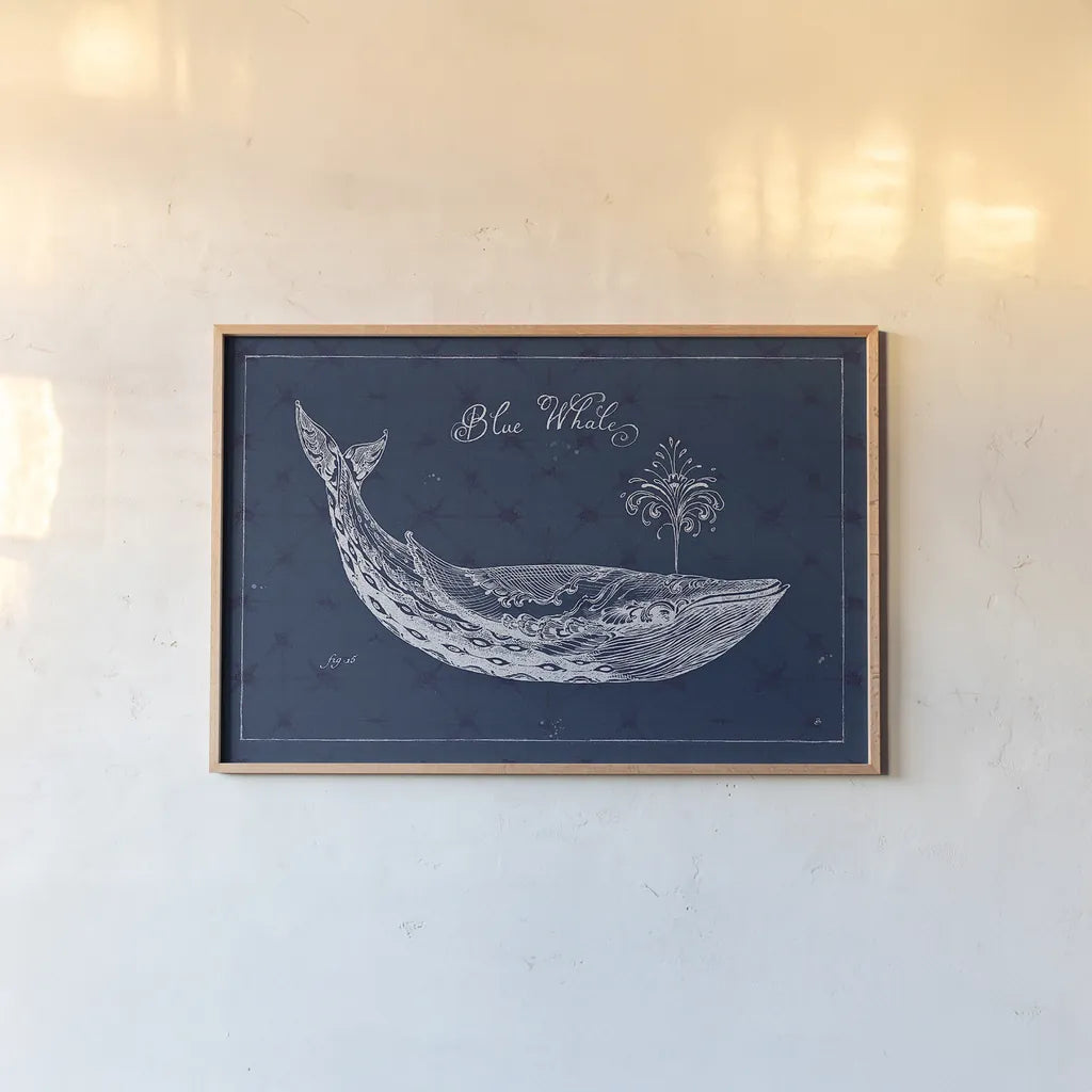 Underwater Life IX by Daphne Brissonnet. shown as a paper print in a natural frame. Available as a archival giclee rolled canvas, fine art paper, or poster print. SKU 33465i.