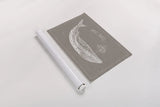 Underwater Life IX Greige by Daphne Brissonnet. shown as a rolled paper print. Available as archival giclee rolled canvas, fine art paper, or poster print. SKU 33473i.