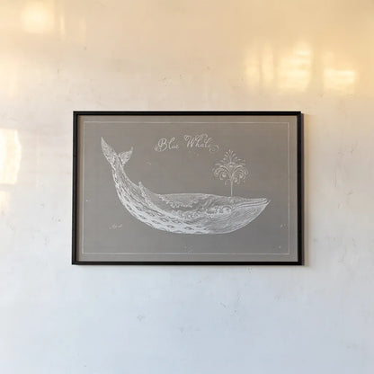 Underwater Life IX Greige by Daphne Brissonnet. shown as a paper print in a black flame. Available as a archival giclee rolled canvas, fine art paper, or poster print. SKU 33473i.