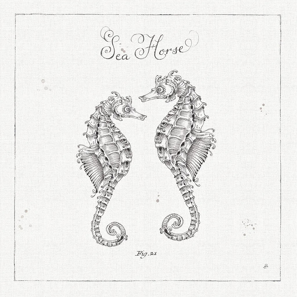 Underwater Life V by Daphne Brissonnet. SKU 33461a. Archival Giclee Fine art print for wall decor.