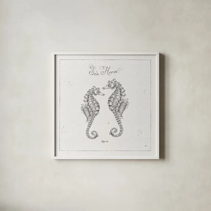 Underwater Life V by Daphne Brissonnet. Shown in a crisp white glass frame for a clean and minimalist style. Available as an archival giclee rolled canvas, fine art paper, or poster print. SKU 33461a.