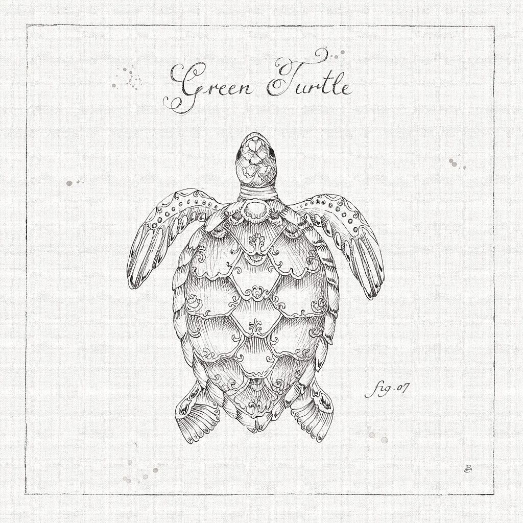 Underwater Life VIII by Daphne Brissonnet. SKU 33464a. Archival Giclee Fine art print for wall decor.