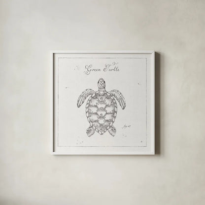 Underwater Life VIII by Daphne Brissonnet. Shown in a crisp white glass frame for a clean and minimalist style. Available as an archival giclee rolled canvas, fine art paper, or poster print. SKU 33464a.