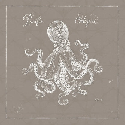 Underwater Life X Greige by Daphne Brissonnet. SKU 33474a. Archival Giclee Fine art print for wall decor.