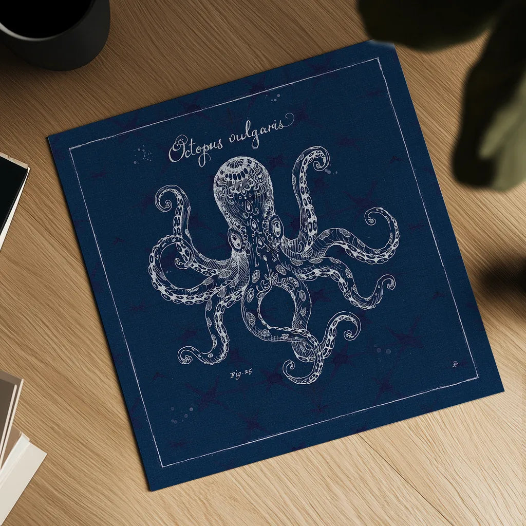 Underwater Life XI by Daphne Brissonnet. Shown as a detailed flat fine art print, highlighting archival giclee quality. Available as an archival giclee rolled canvas, fine art paper, or poster print. SKU 33467a.