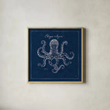 Underwater Life XI by Daphne Brissonnet. Shown in a natural wood glass frame for a timeless modern aesthetic. Available as an archival giclee rolled canvas, fine art paper, or poster print. SKU 33467a.