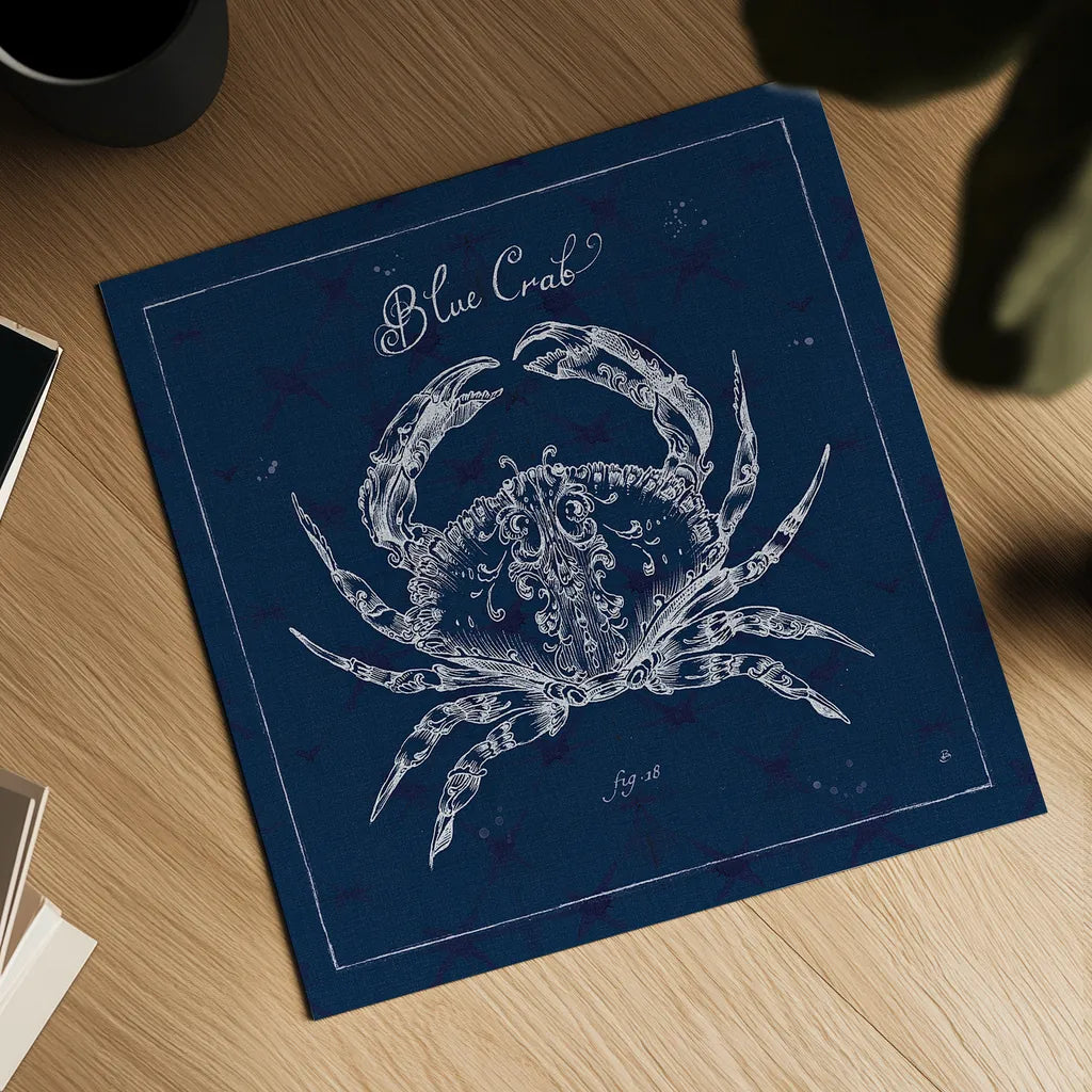 Underwater Life XII by Daphne Brissonnet. Shown as a detailed flat fine art print, highlighting archival giclee quality. Available as an archival giclee rolled canvas, fine art paper, or poster print. SKU 33468a.