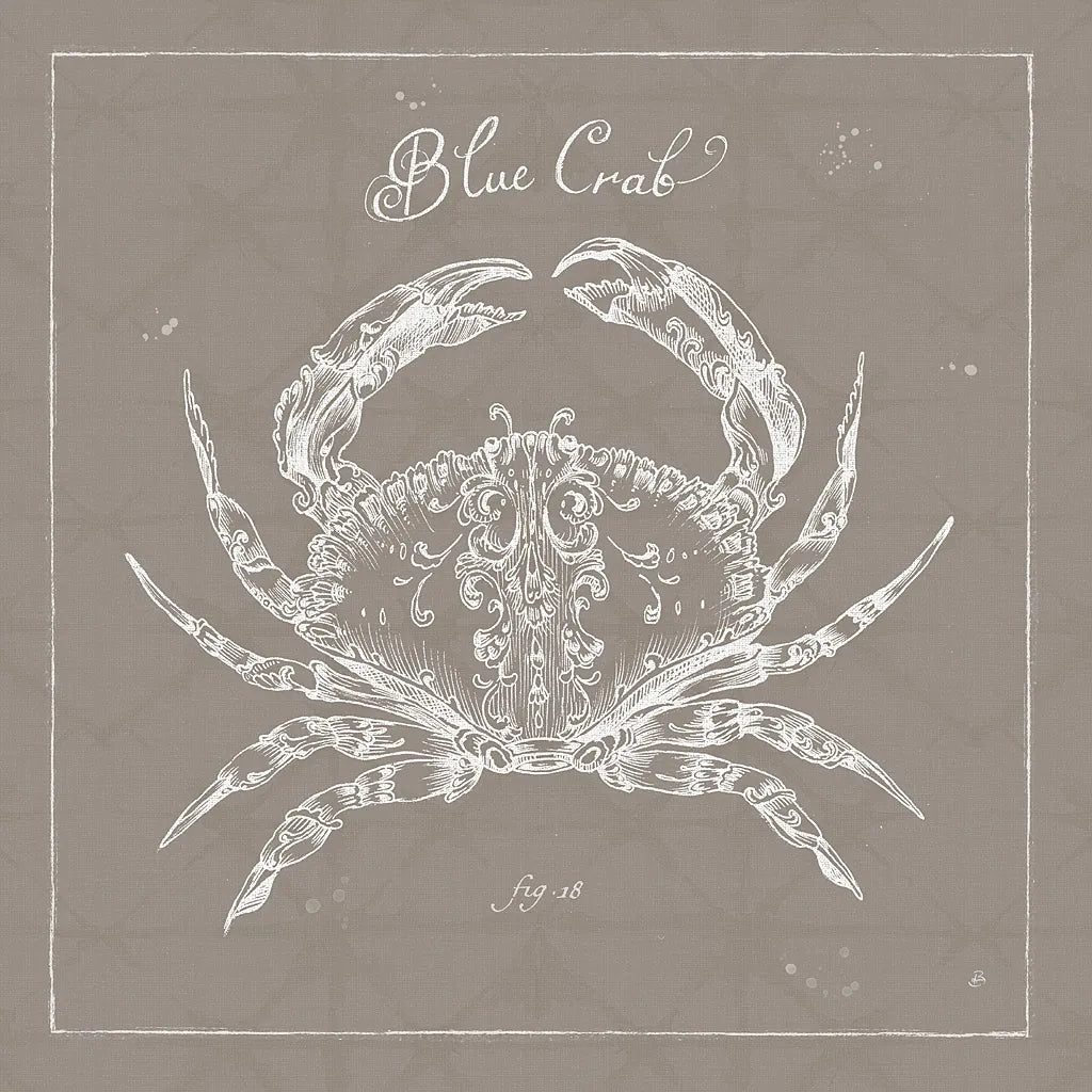 Underwater Life XII Greige by Daphne Brissonnet. SKU 33476a. Archival Giclee Fine art print for wall decor.