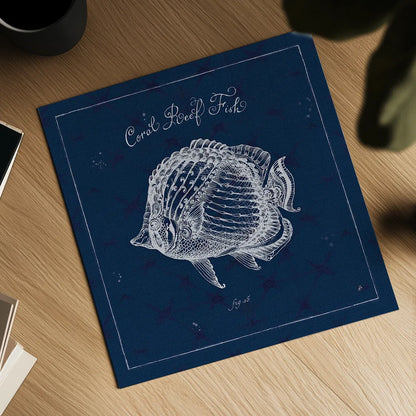 Underwater Life XIV by Daphne Brissonnet. Shown as a detailed flat fine art print, highlighting archival giclee quality. Available as an archival giclee rolled canvas, fine art paper, or poster print. SKU 33470a.