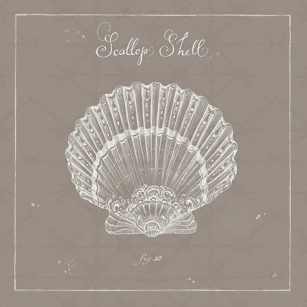 Underwater Life XV Greige by Daphne Brissonnet. SKU 33479a. Archival Giclee Fine art print for wall decor.