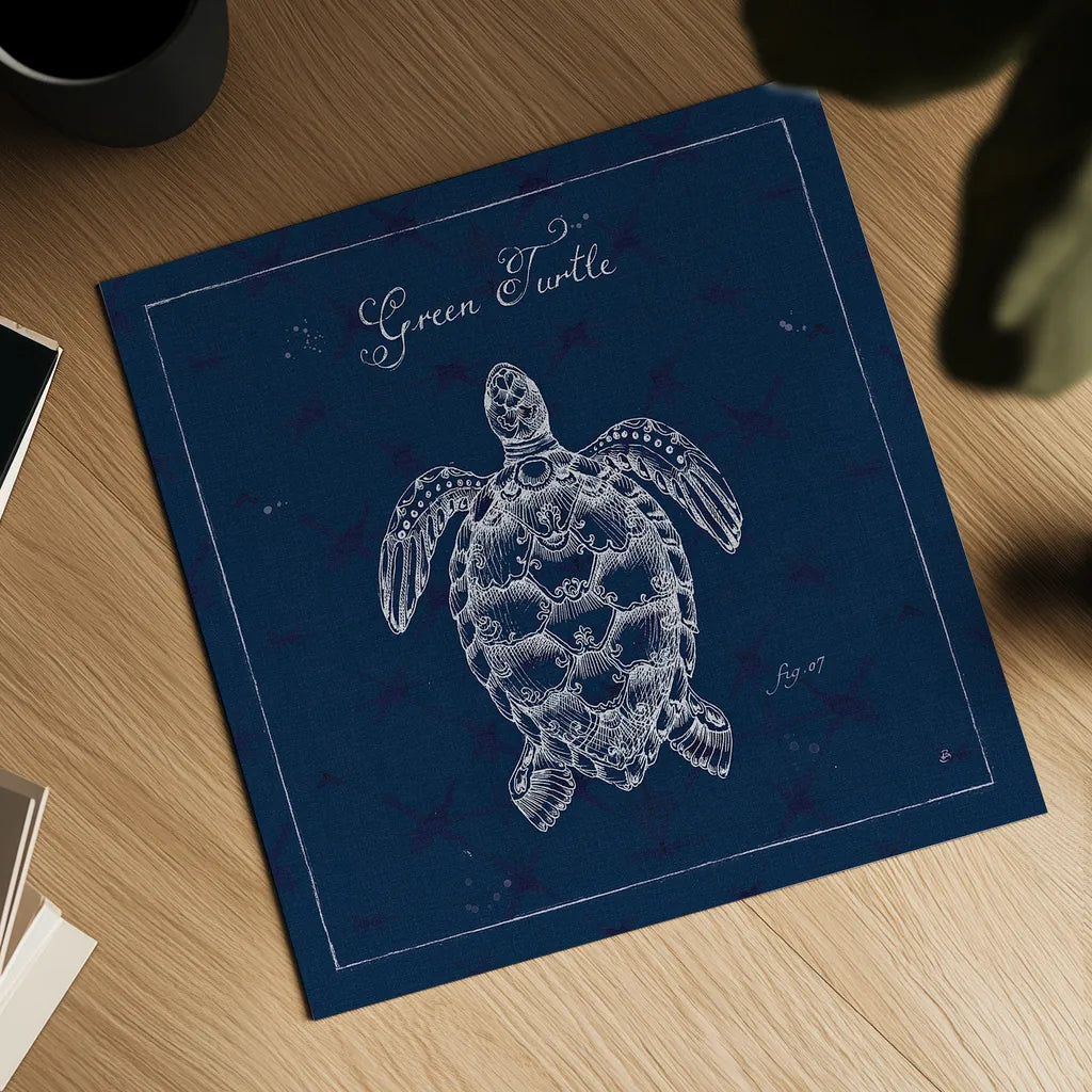 Underwater Life XVI by Daphne Brissonnet. Shown as a detailed flat fine art print, highlighting archival giclee quality. Available as an archival giclee rolled canvas, fine art paper, or poster print. SKU 33472a.