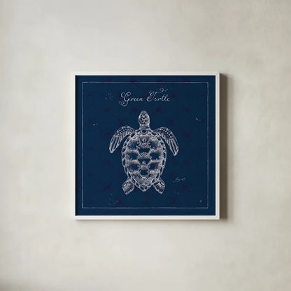 Underwater Life XVI by Daphne Brissonnet. Shown in a crisp white glass frame for a clean and minimalist style. Available as an archival giclee rolled canvas, fine art paper, or poster print. SKU 33472a.