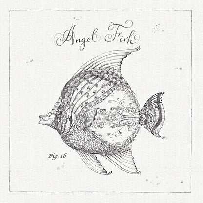 Underwater Life XVII by Daphne Brissonnet. SKU 34977a. Archival Giclee Fine art print for wall decor.