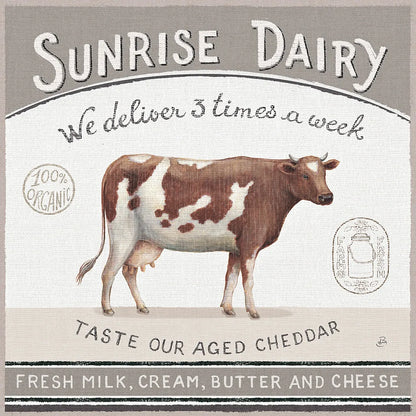 Vintage Farm II by Daphne Brissonnet. SKU 32226a. Archival Giclee Fine art print for wall decor.