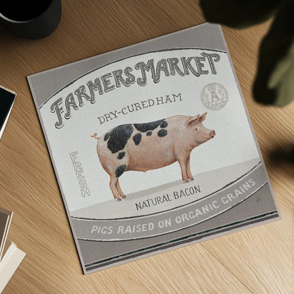 Vintage Farm III by Daphne Brissonnet. Shown as a detailed flat fine art print, highlighting archival giclee quality. Available as an archival giclee rolled canvas, fine art paper, or poster print. SKU 32227a.