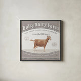 Vintage Farm IV by Daphne Brissonnet. Shown in a sleek black glass frame for a contemporary gallery look. Available as an archival giclee rolled canvas, fine art paper, or poster print. SKU 32228a.