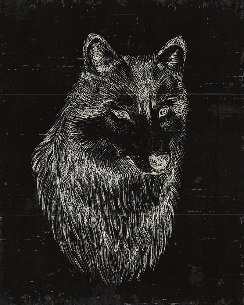 Wild And Beautiful III on Black Wood by Daphne Brissonnet
