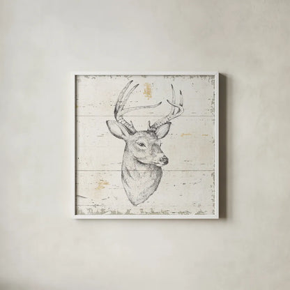 Wild and Beautiful I Sq by Daphne Brissonnet. Shown in a crisp white glass frame for a clean and minimalist style. Available as an archival giclee rolled canvas, fine art paper, or poster print. SKU 64004a.