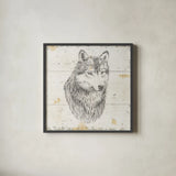 Wild and Beautiful III Sq by Daphne Brissonnet. Shown in a sleek black glass frame for a contemporary gallery look. Available as an archival giclee rolled canvas, fine art paper, or poster print. SKU 64006a.