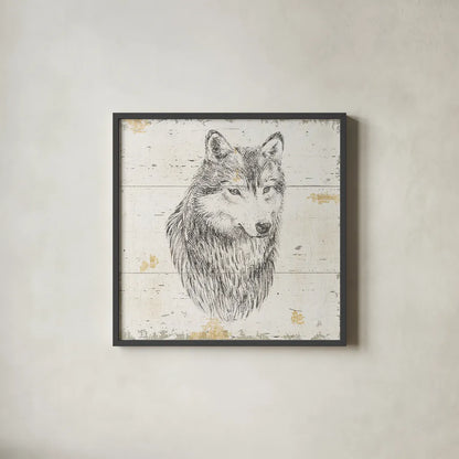 Wild and Beautiful III Sq by Daphne Brissonnet. Shown in a sleek black glass frame for a contemporary gallery look. Available as an archival giclee rolled canvas, fine art paper, or poster print. SKU 64006a.
