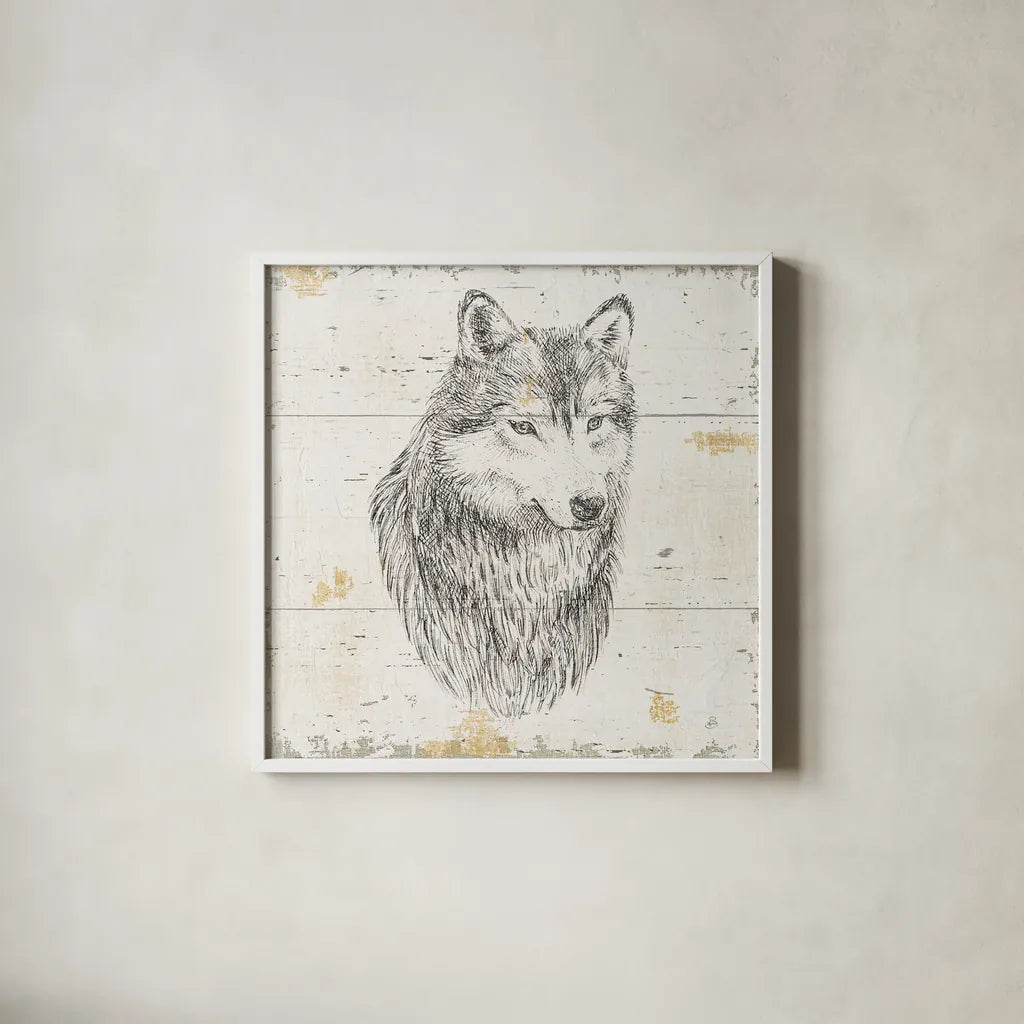 Wild and Beautiful III Sq by Daphne Brissonnet. Shown in a crisp white glass frame for a clean and minimalist style. Available as an archival giclee rolled canvas, fine art paper, or poster print. SKU 64006a.