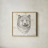 Wild and Beautiful IV Sq by Daphne Brissonnet. Shown in a natural wood glass frame for a timeless modern aesthetic. Available as an archival giclee rolled canvas, fine art paper, or poster print. SKU 64007a.