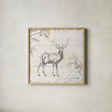Wild and Beautiful V by Daphne Brissonnet. Shown in a natural wood glass frame for a timeless modern aesthetic. Available as an archival giclee rolled canvas, fine art paper, or poster print. SKU 28764a.